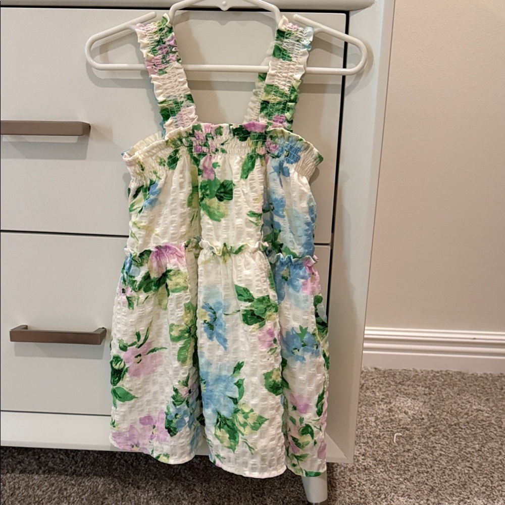 Printed Sleeveless Ruffle-Trim Swing Dress for Toddler Girls 18-24mo